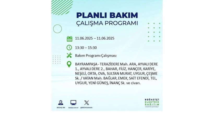 Elektrik kesintisinin olacağı ilçeler belli oldu: 11 Haziran elektrik kesintileri - Resim: 18