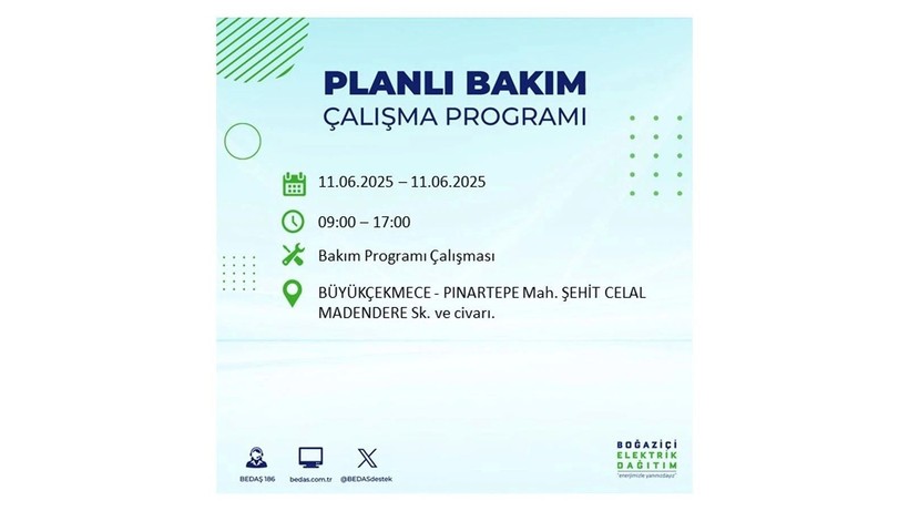 Elektrik kesintisinin olacağı ilçeler belli oldu: 11 Haziran elektrik kesintileri - Resim: 25
