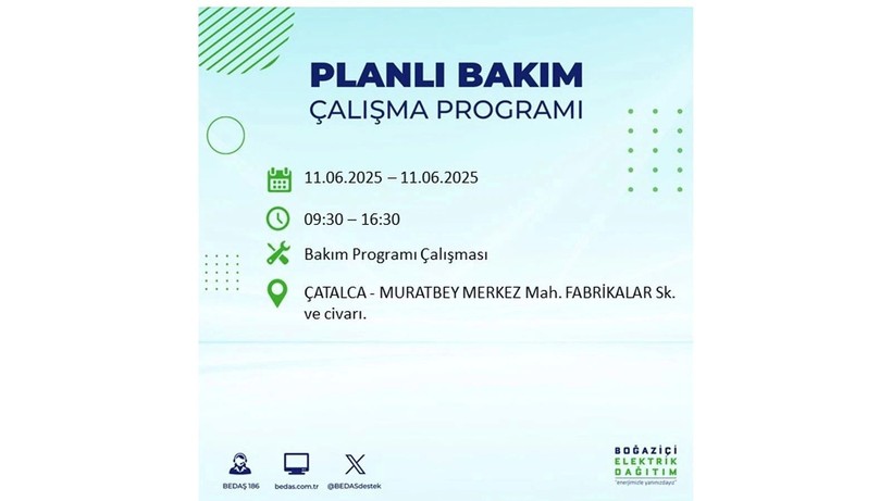 Elektrik kesintisinin olacağı ilçeler belli oldu: 11 Haziran elektrik kesintileri - Resim: 27