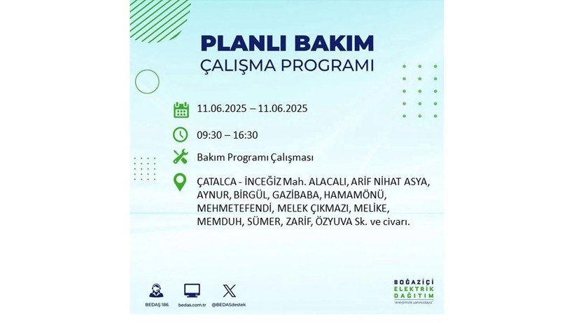 Elektrik kesintisinin olacağı ilçeler belli oldu: 11 Haziran elektrik kesintileri - Resim: 28