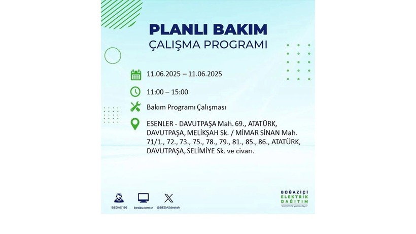 Elektrik kesintisinin olacağı ilçeler belli oldu: 11 Haziran elektrik kesintileri - Resim: 29