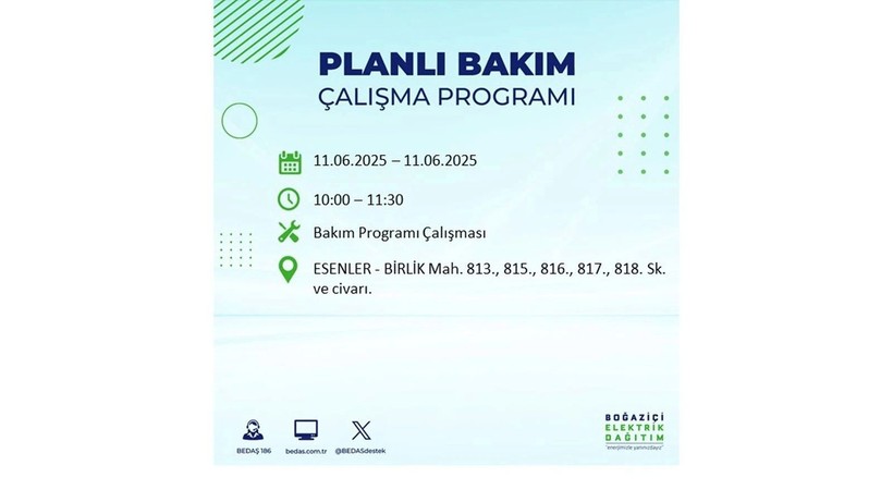 Elektrik kesintisinin olacağı ilçeler belli oldu: 11 Haziran elektrik kesintileri - Resim: 30