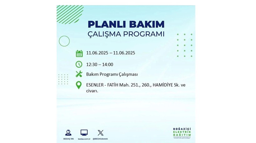 Elektrik kesintisinin olacağı ilçeler belli oldu: 11 Haziran elektrik kesintileri - Resim: 48