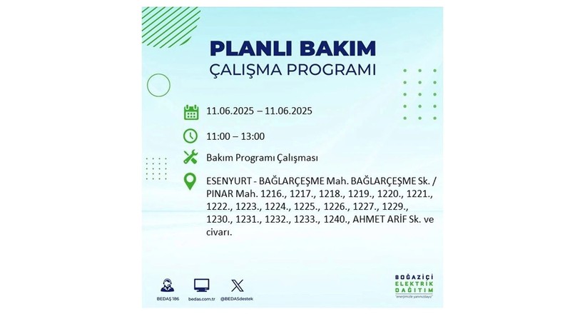 Elektrik kesintisinin olacağı ilçeler belli oldu: 11 Haziran elektrik kesintileri - Resim: 33