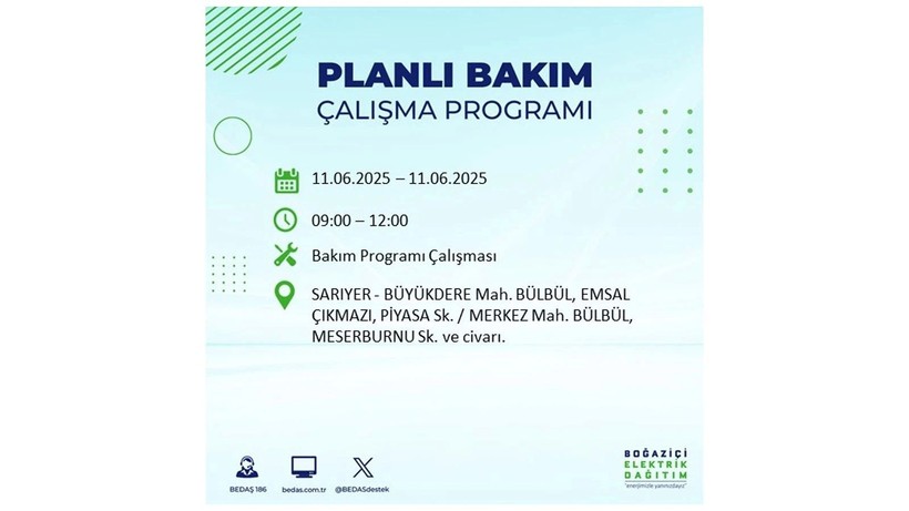 Elektrik kesintisinin olacağı ilçeler belli oldu: 11 Haziran elektrik kesintileri - Resim: 51