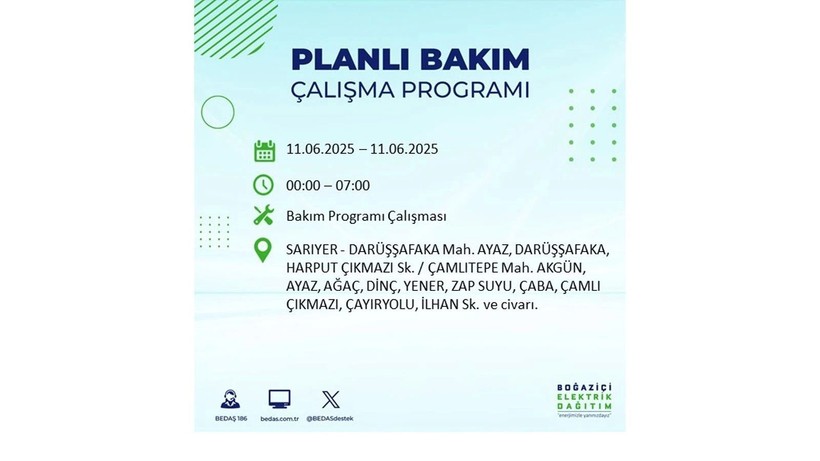 Elektrik kesintisinin olacağı ilçeler belli oldu: 11 Haziran elektrik kesintileri - Resim: 53