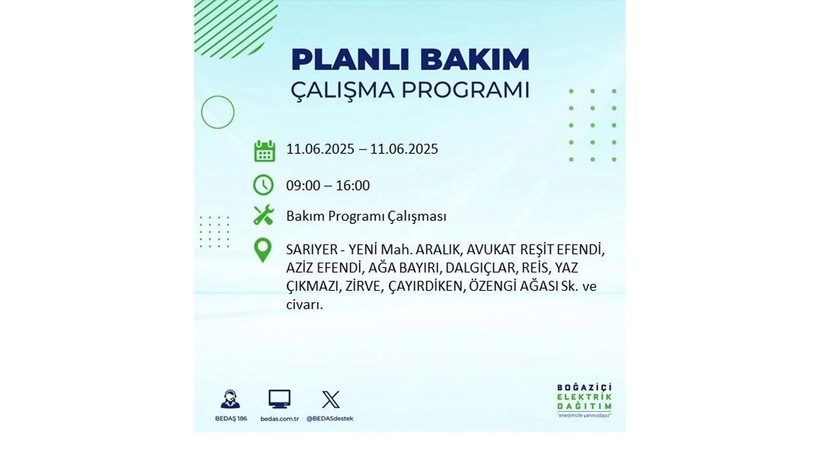 Elektrik kesintisinin olacağı ilçeler belli oldu: 11 Haziran elektrik kesintileri - Resim: 54