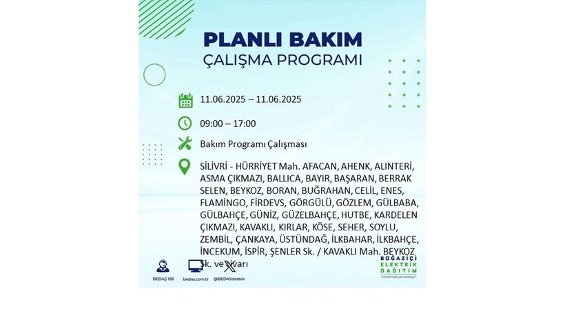 Elektrik kesintisinin olacağı ilçeler belli oldu: 11 Haziran elektrik kesintileri - Resim: 56