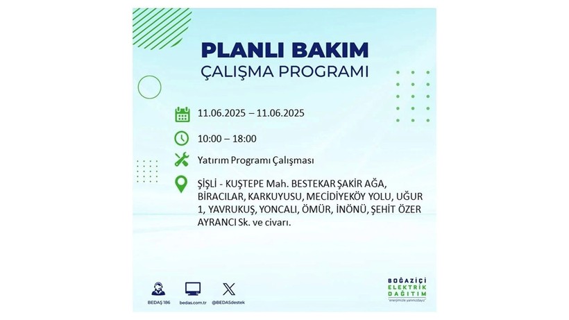 Elektrik kesintisinin olacağı ilçeler belli oldu: 11 Haziran elektrik kesintileri - Resim: 59
