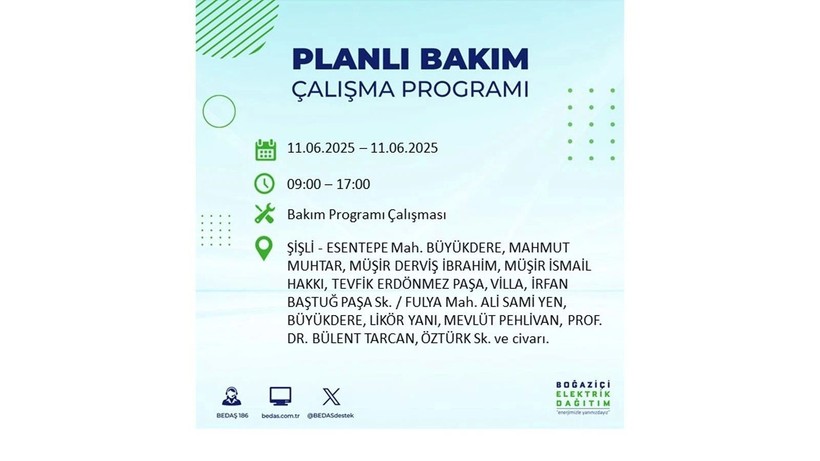 Elektrik kesintisinin olacağı ilçeler belli oldu: 11 Haziran elektrik kesintileri - Resim: 60