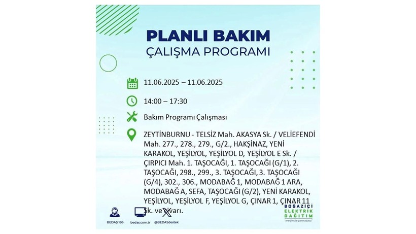 Elektrik kesintisinin olacağı ilçeler belli oldu: 11 Haziran elektrik kesintileri - Resim: 63