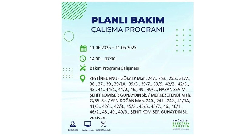 Elektrik kesintisinin olacağı ilçeler belli oldu: 11 Haziran elektrik kesintileri - Resim: 64