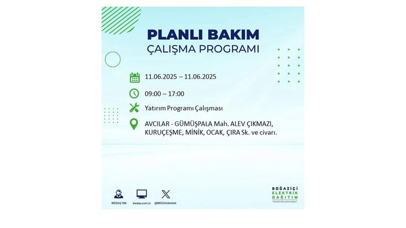 Elektrik kesintisinin olacağı ilçeler belli oldu: 11 Haziran elektrik kesintileri - Resim: 8