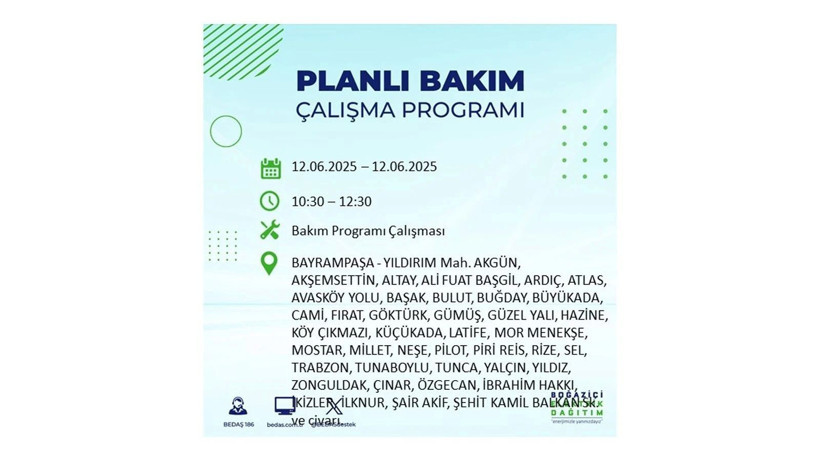 Elektrik kesintisi 9 saat sürecek: 12 Haziran elektrik kesintileri - Resim: 18