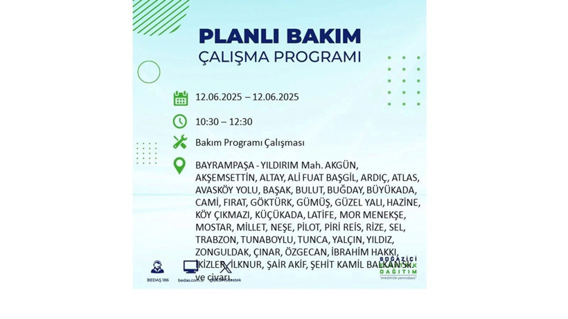 Elektrik kesintisi 9 saat sürecek: 12 Haziran elektrik kesintileri - Resim: 19