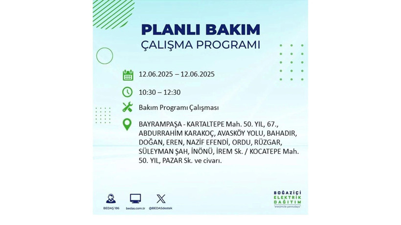 Elektrik kesintisi 9 saat sürecek: 12 Haziran elektrik kesintileri - Resim: 20