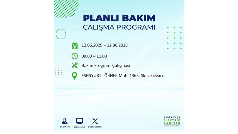 Elektrik kesintisi 9 saat sürecek: 12 Haziran elektrik kesintileri - Resim: 64