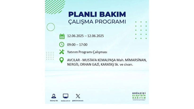 Elektrik kesintisi 9 saat sürecek: 12 Haziran elektrik kesintileri - Resim: 9