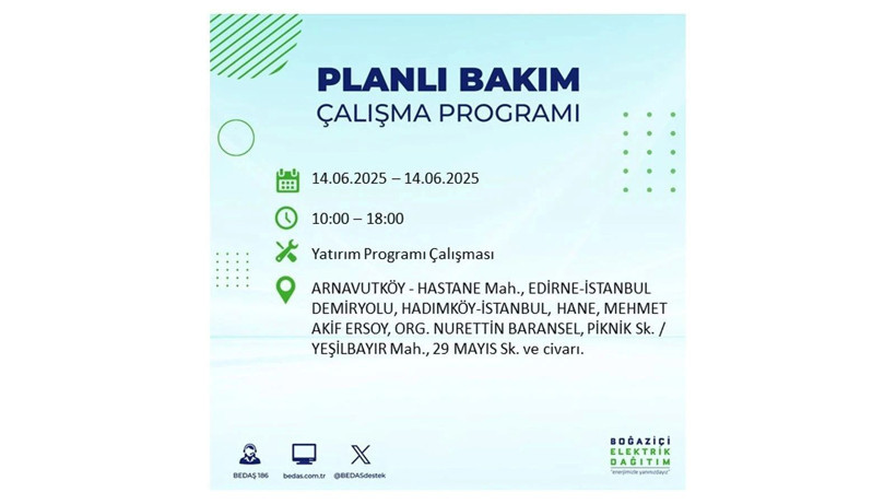 Uzun süreli elektrik kesintisi yaşanacak: 14 Haziran elektrik kesintileri - Resim: 2