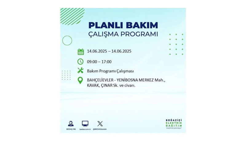 Uzun süreli elektrik kesintisi yaşanacak: 14 Haziran elektrik kesintileri - Resim: 11