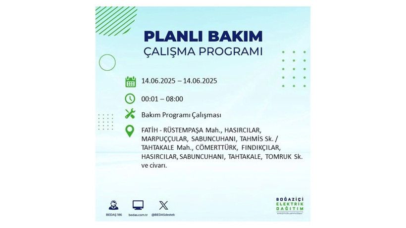 Uzun süreli elektrik kesintisi yaşanacak: 14 Haziran elektrik kesintileri - Resim: 49
