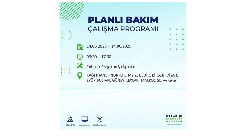 Uzun süreli elektrik kesintisi yaşanacak: 14 Haziran elektrik kesintileri - Resim: 33