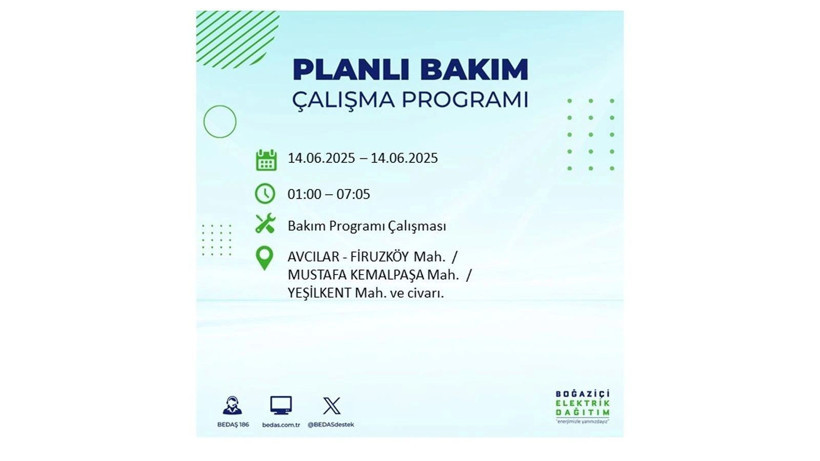 Uzun süreli elektrik kesintisi yaşanacak: 14 Haziran elektrik kesintileri - Resim: 5