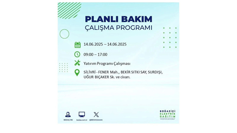 Uzun süreli elektrik kesintisi yaşanacak: 14 Haziran elektrik kesintileri - Resim: 42