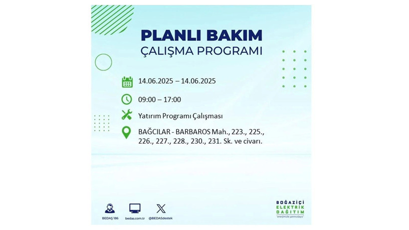 Uzun süreli elektrik kesintisi yaşanacak: 14 Haziran elektrik kesintileri - Resim: 7