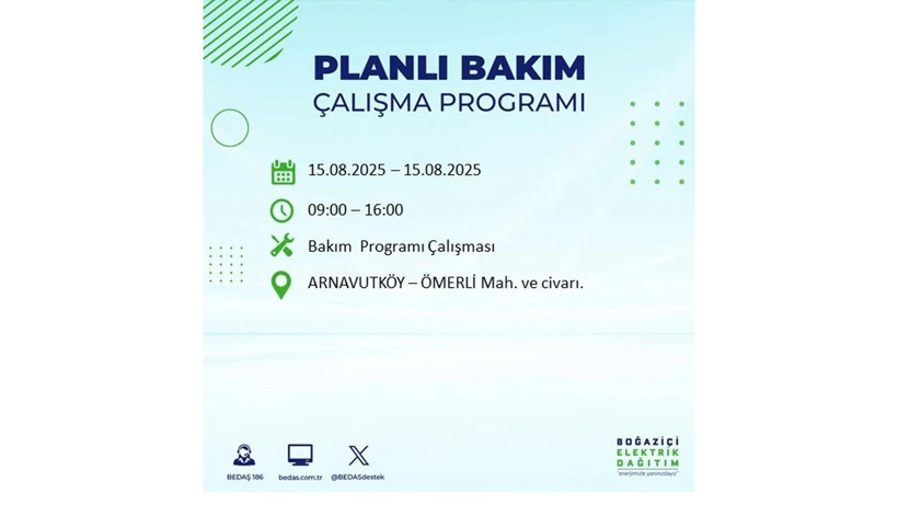 Elektrikler ne zaman gelecek? 15 Ağustos İstanbul elektrik kesintisi listesi: AYEDAŞ – BEDAŞ sorgulama - Resim: 60