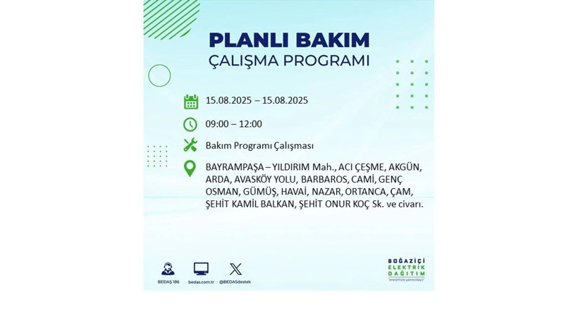 Elektrikler ne zaman gelecek? 15 Ağustos İstanbul elektrik kesintisi listesi: AYEDAŞ – BEDAŞ sorgulama - Resim: 47