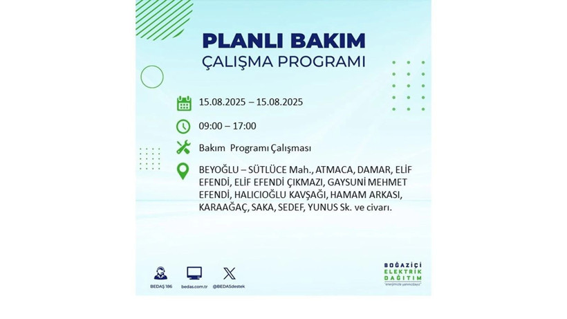Elektrikler ne zaman gelecek? 15 Ağustos İstanbul elektrik kesintisi listesi: AYEDAŞ – BEDAŞ sorgulama - Resim: 42