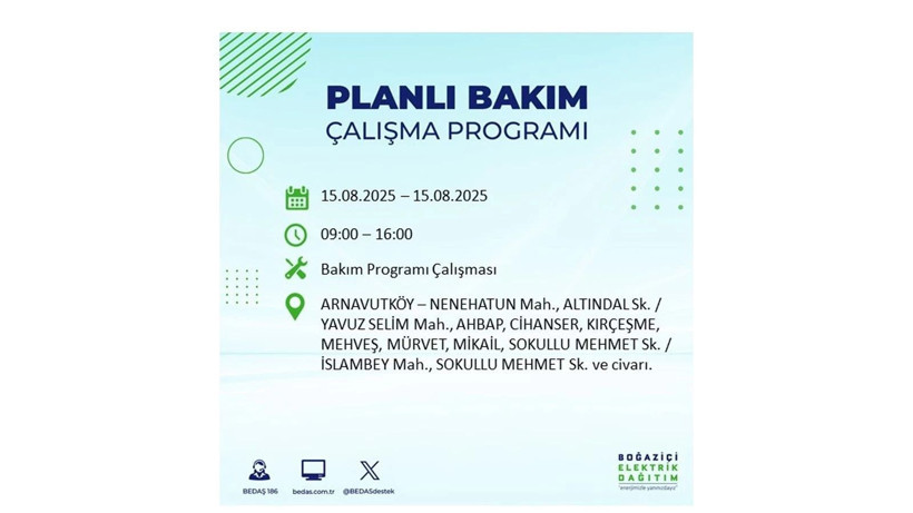Elektrikler ne zaman gelecek? 15 Ağustos İstanbul elektrik kesintisi listesi: AYEDAŞ – BEDAŞ sorgulama - Resim: 59