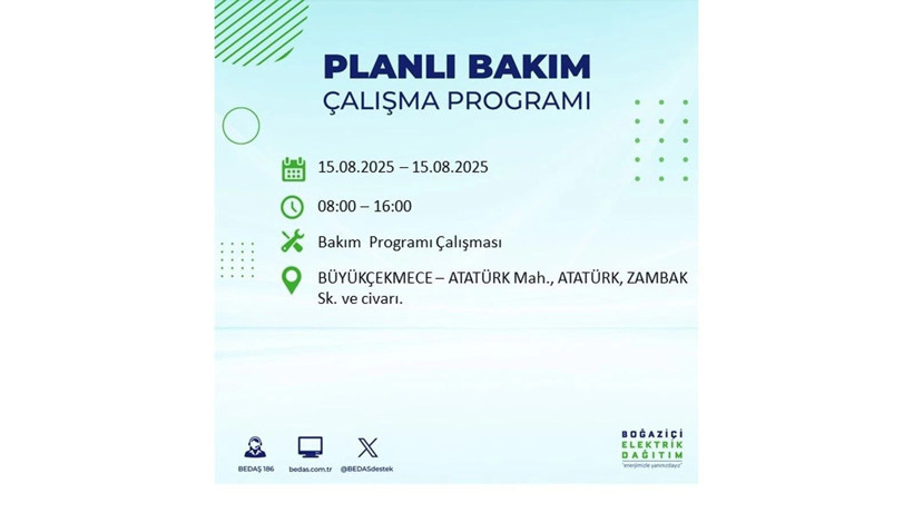 Elektrikler ne zaman gelecek? 15 Ağustos İstanbul elektrik kesintisi listesi: AYEDAŞ – BEDAŞ sorgulama - Resim: 39