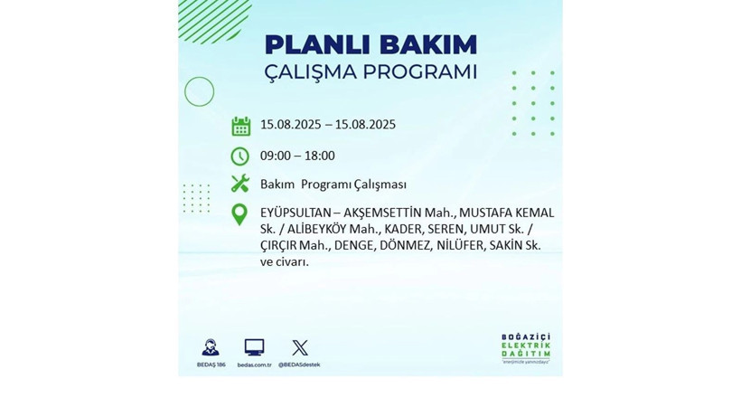 Elektrikler ne zaman gelecek? 15 Ağustos İstanbul elektrik kesintisi listesi: AYEDAŞ – BEDAŞ sorgulama - Resim: 27