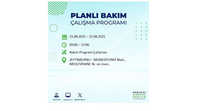 Elektrikler ne zaman gelecek? 15 Ağustos İstanbul elektrik kesintisi listesi: AYEDAŞ – BEDAŞ sorgulama - Resim: 3