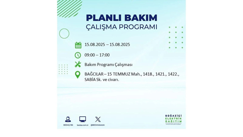 Elektrikler ne zaman gelecek? 15 Ağustos İstanbul elektrik kesintisi listesi: AYEDAŞ – BEDAŞ sorgulama - Resim: 52