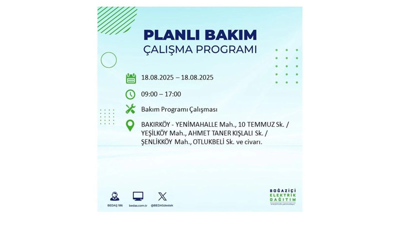 Elektrik kesintisi 9 saat sürecek: 18 Ağustos İstanbul elektrik kesintisi - Resim: 13