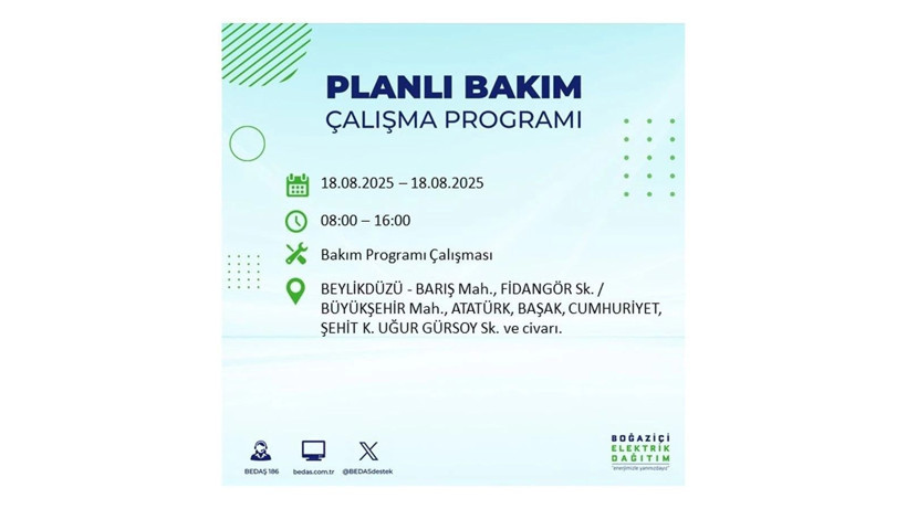 Elektrik kesintisi 9 saat sürecek: 18 Ağustos İstanbul elektrik kesintisi - Resim: 22