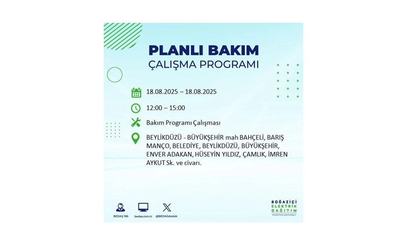 Elektrik kesintisi 9 saat sürecek: 18 Ağustos İstanbul elektrik kesintisi - Resim: 23