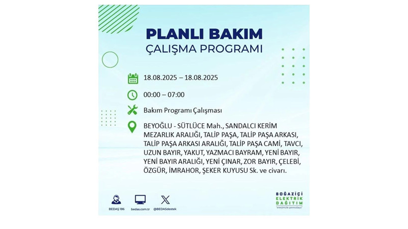 Elektrik kesintisi 9 saat sürecek: 18 Ağustos İstanbul elektrik kesintisi - Resim: 25