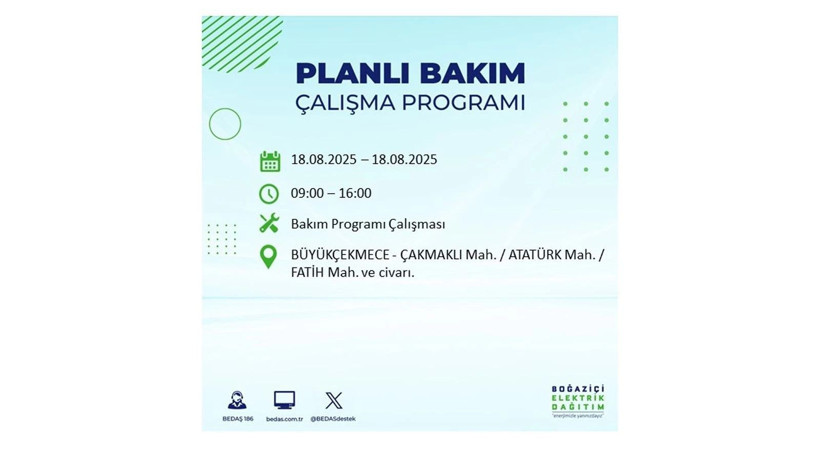 Elektrik kesintisi 9 saat sürecek: 18 Ağustos İstanbul elektrik kesintisi - Resim: 27