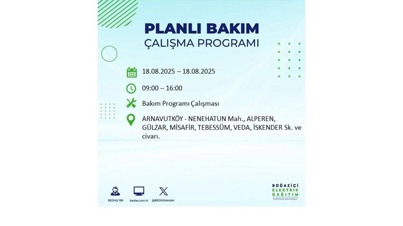 Elektrik kesintisi 9 saat sürecek: 18 Ağustos İstanbul elektrik kesintisi - Resim: 4