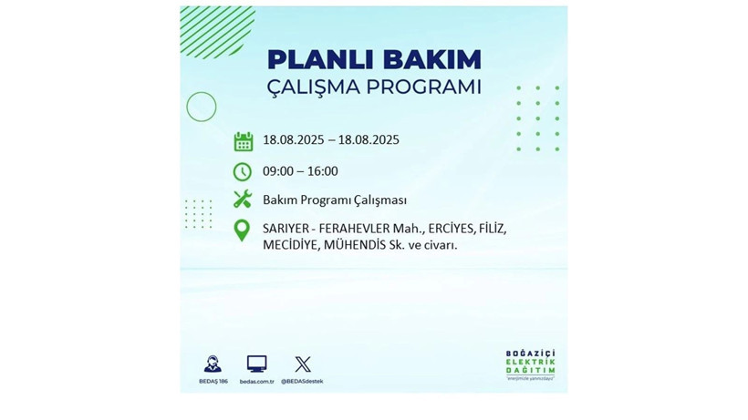Elektrik kesintisi 9 saat sürecek: 18 Ağustos İstanbul elektrik kesintisi - Resim: 39