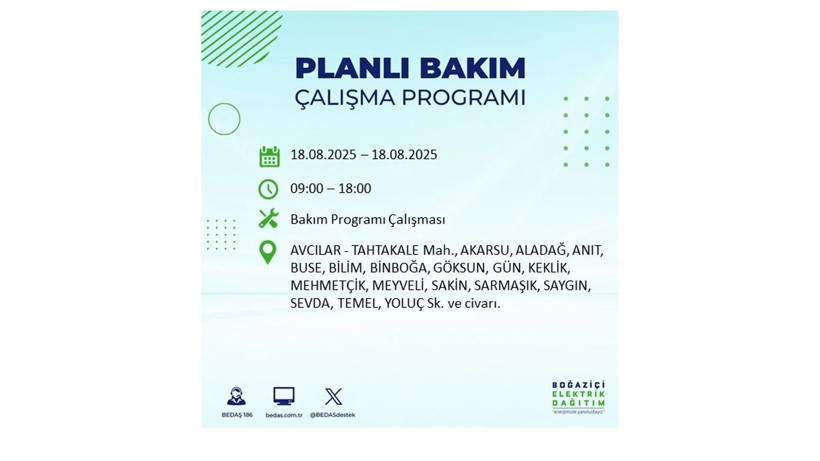 Elektrik kesintisi 9 saat sürecek: 18 Ağustos İstanbul elektrik kesintisi - Resim: 5
