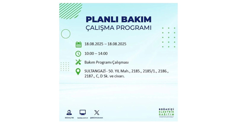 Elektrik kesintisi 9 saat sürecek: 18 Ağustos İstanbul elektrik kesintisi - Resim: 42
