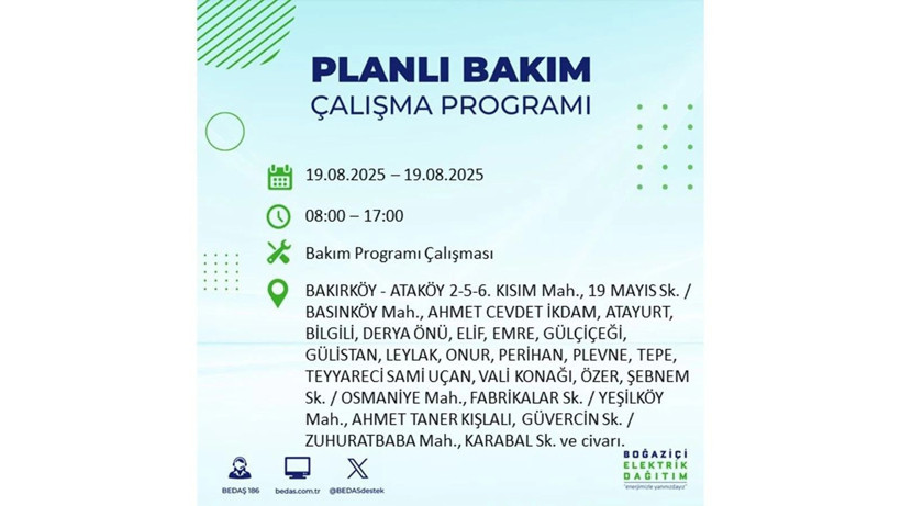 Elektrik kesintisi 8 saat sürecek: 19 Ağustos elektrik kesintileri: Elektrikler ne zaman gelecek? - Resim: 62