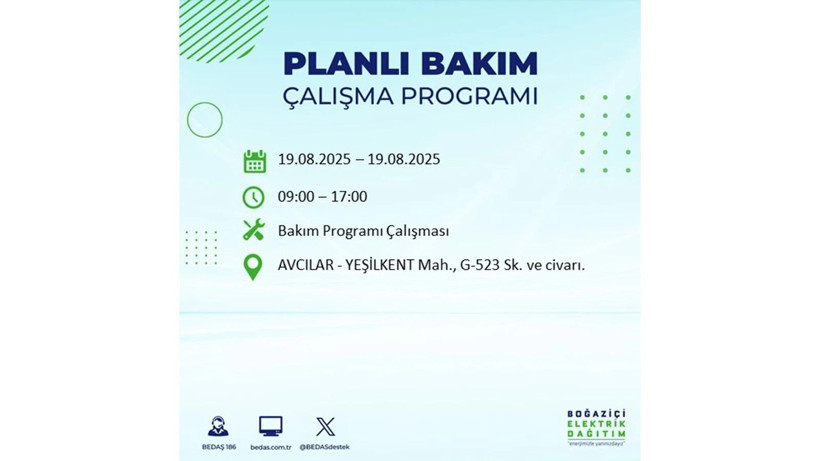 Elektrik kesintisi 8 saat sürecek: 19 Ağustos elektrik kesintileri: Elektrikler ne zaman gelecek? - Resim: 72