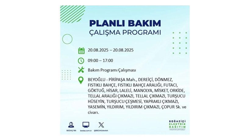 Elektrik kesintisi 9 saat sürecek: 20 Ağustos elektrik kesintileri: Elektrikler ne zaman gelecek? - Resim: 43