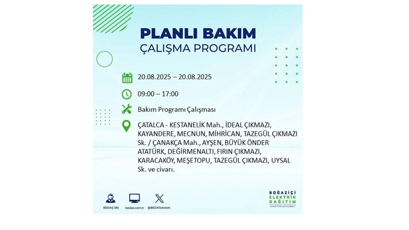 Elektrik kesintisi 9 saat sürecek: 20 Ağustos elektrik kesintileri: Elektrikler ne zaman gelecek? - Resim: 39